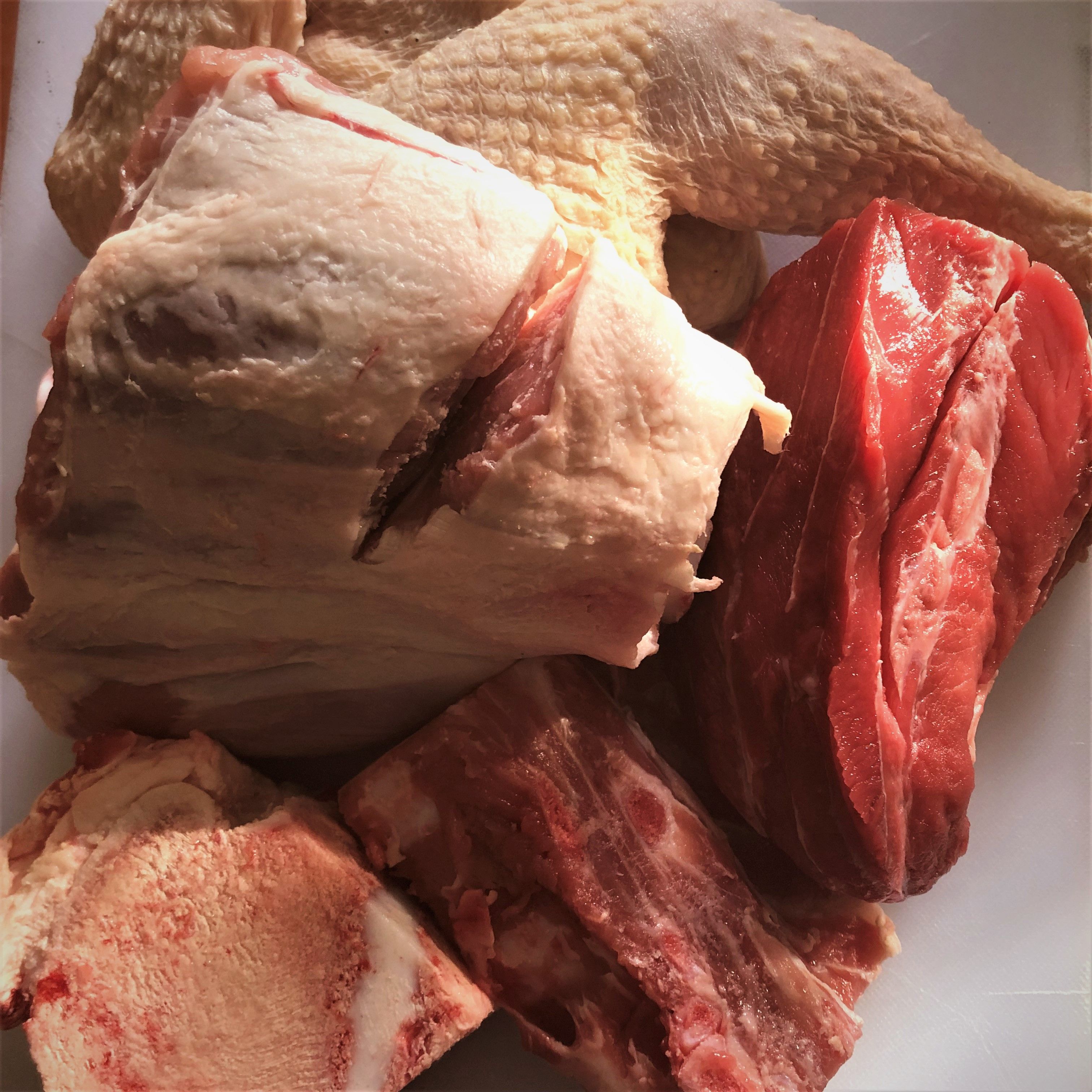 Caldo ingredientes de carne