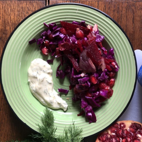Ensalada morada o sueca